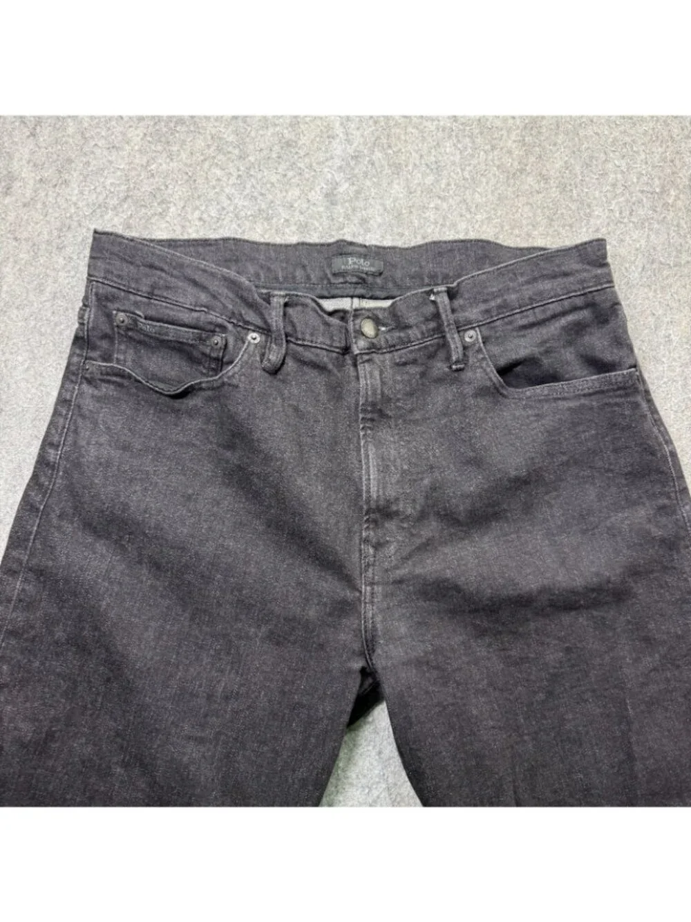 Polo Ralph Lauren Thompson Relaxed Jeans Men 34 x 32 Black Stretch